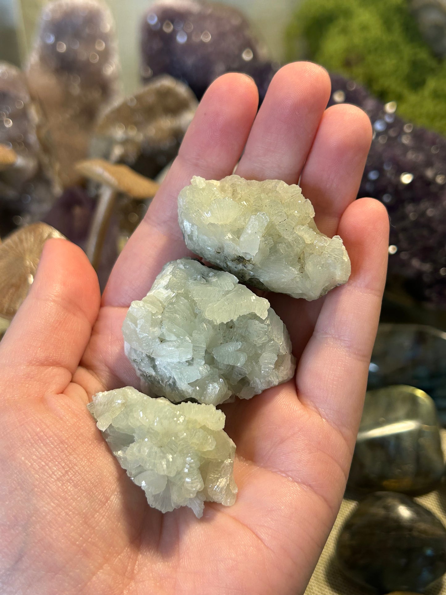 Moroccan Prehnite Clusters