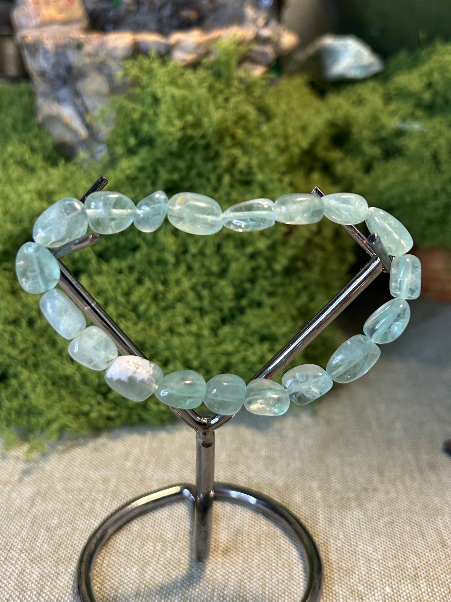 Green Fluorite Tumble Bracelet
