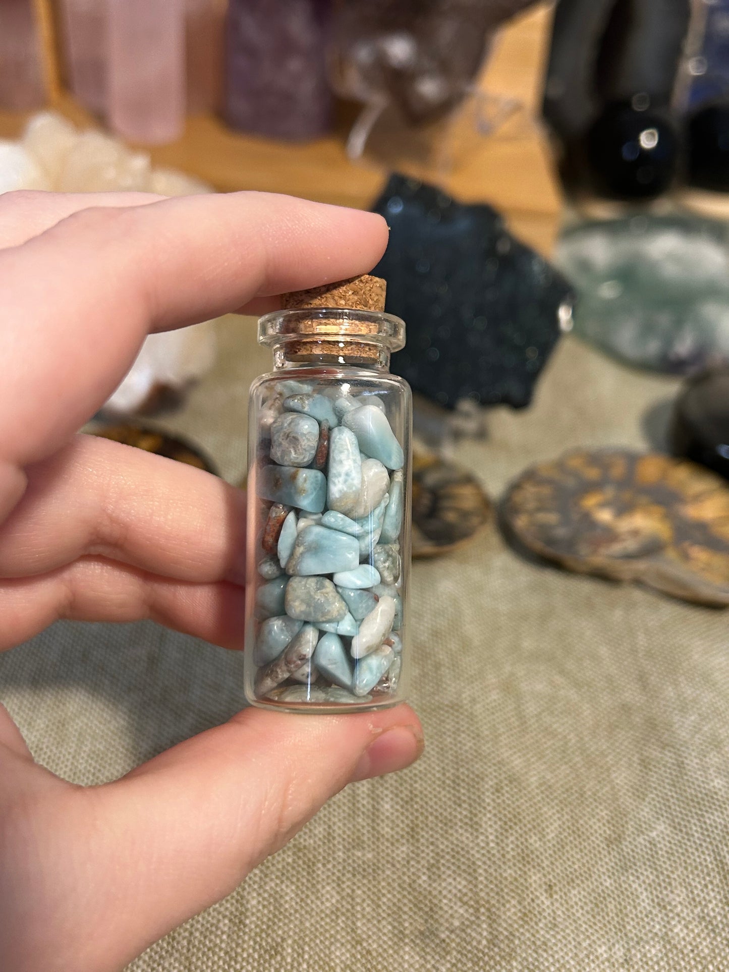 Larimar Chip Jars