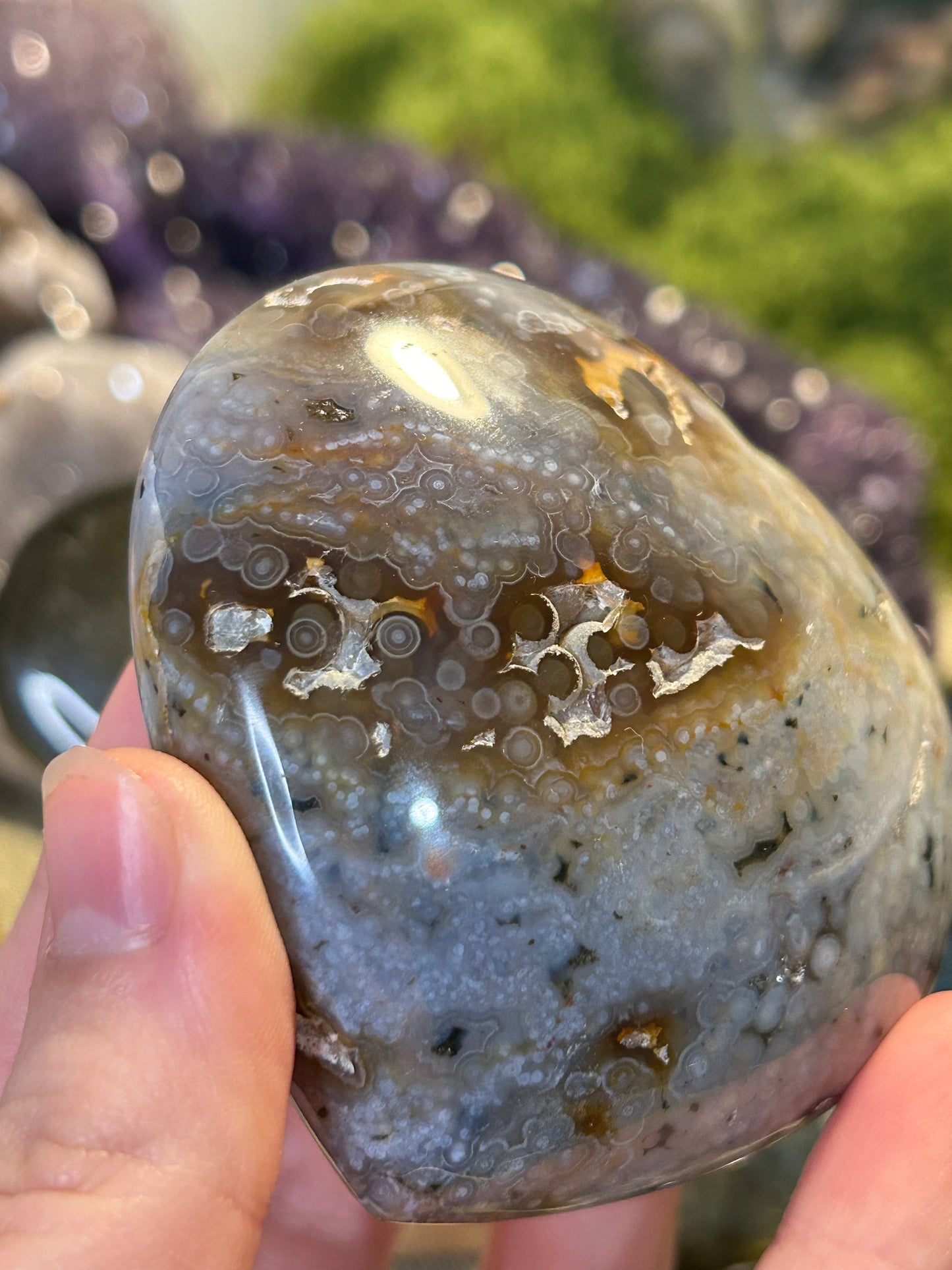 Ocean Jasper Heart
