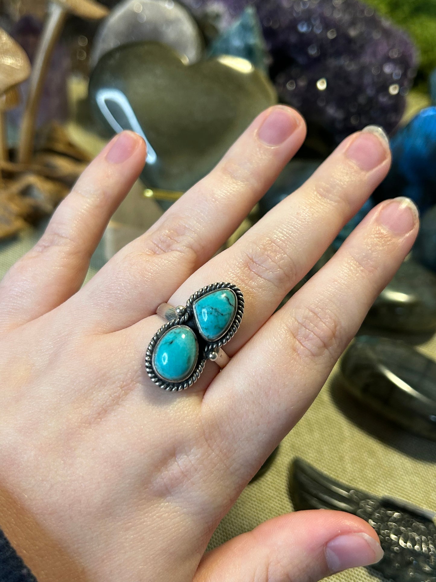 Turquoise Double Ring (S7)
