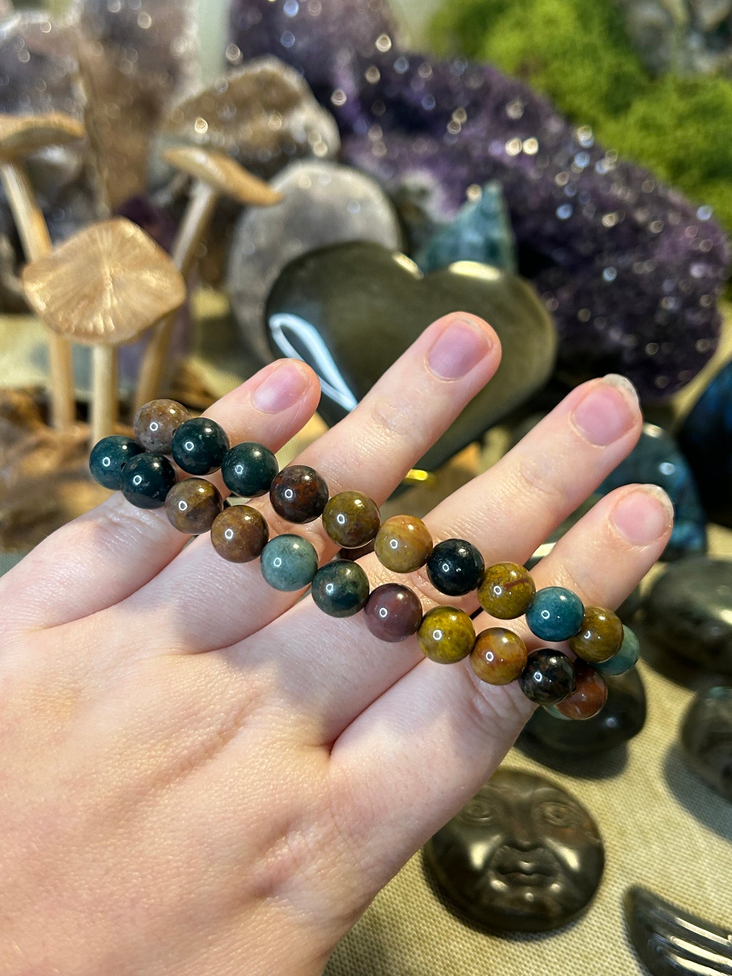 Sea Jasper Beaded Bracelets