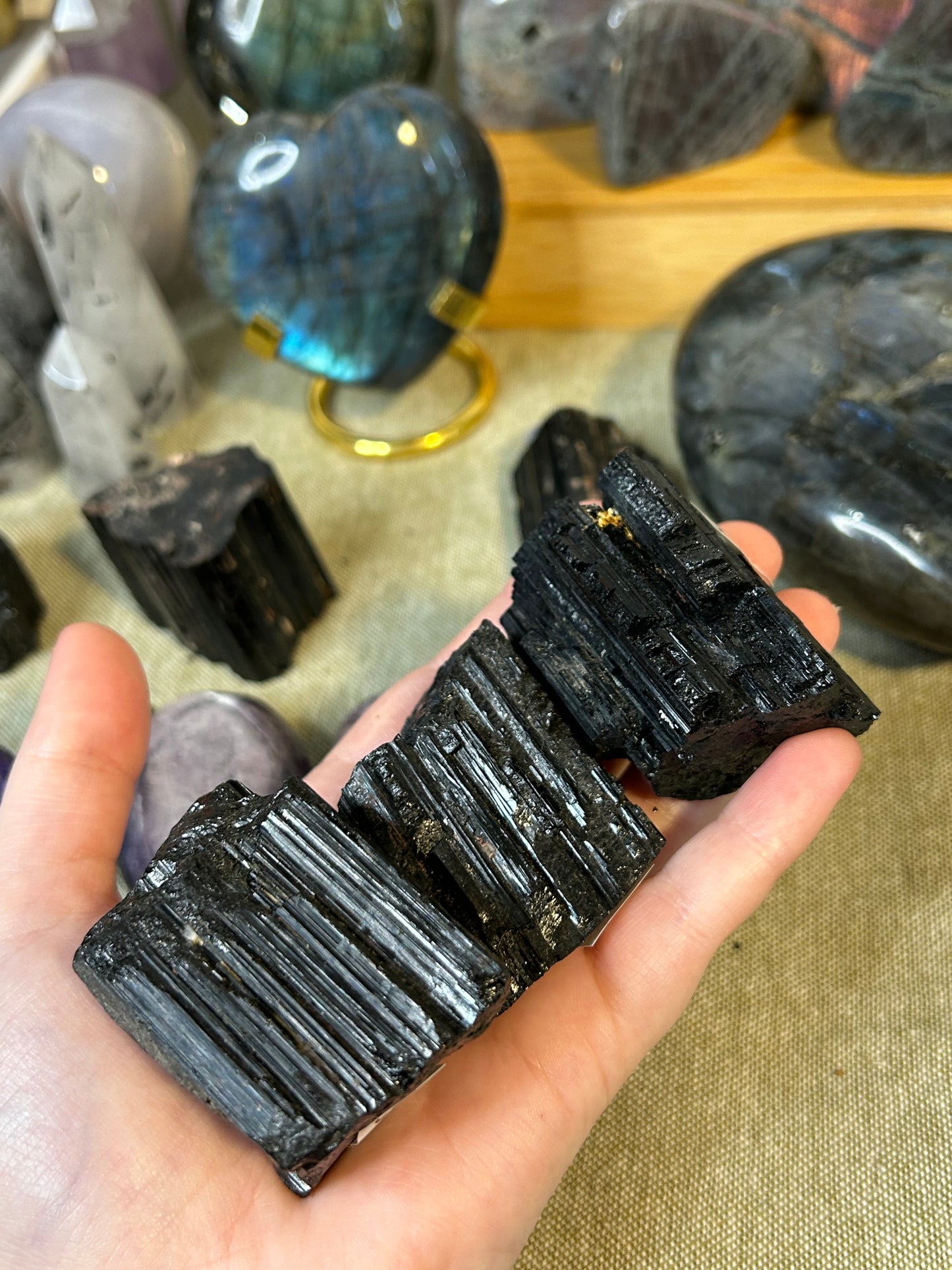 Black Tourmaline Raw Pieces