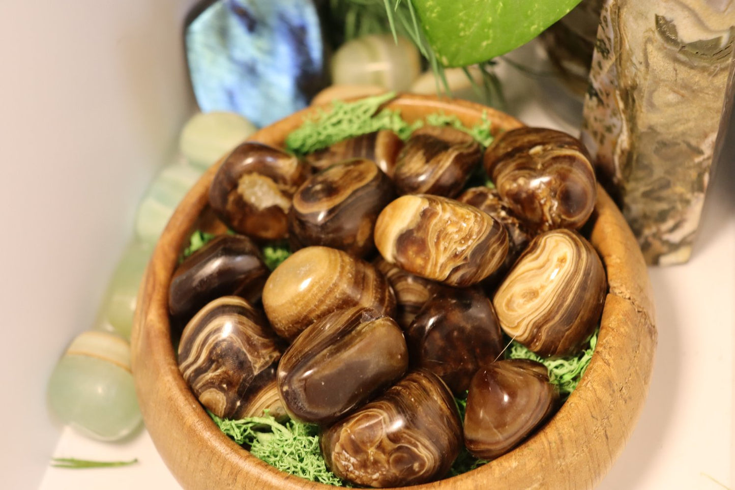 Chocolate Calcite Tumbles