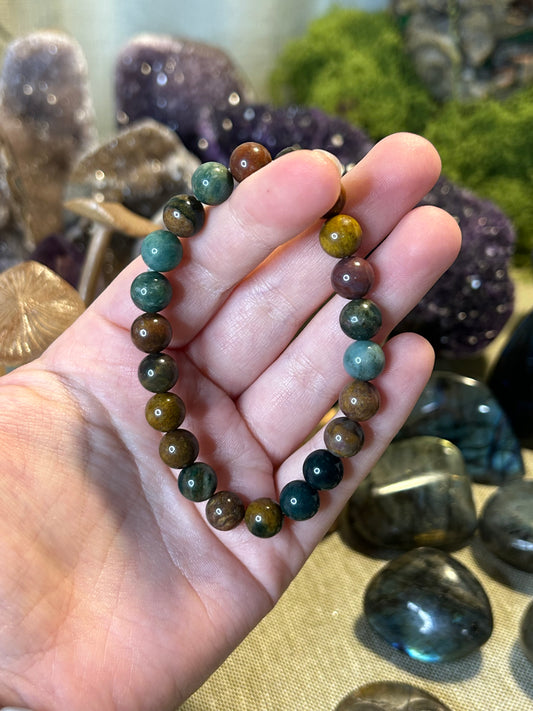 Sea Jasper Beaded Bracelets