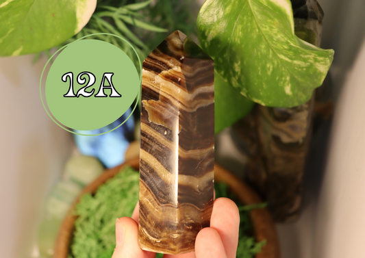 Chocolate Calcite Tower 12A