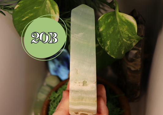 Pistachio Calcite Tower 20B