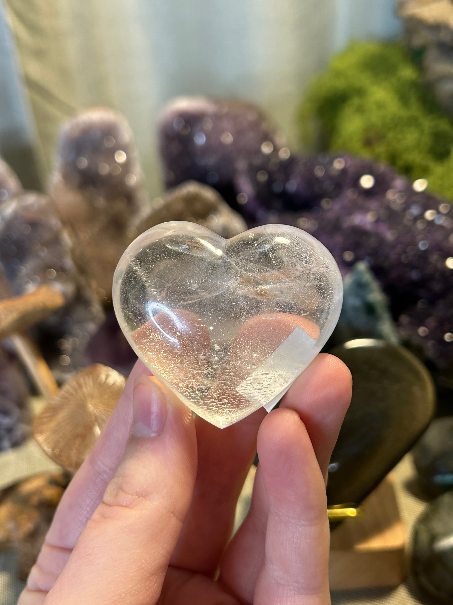 Clear Quartz Heart 15b