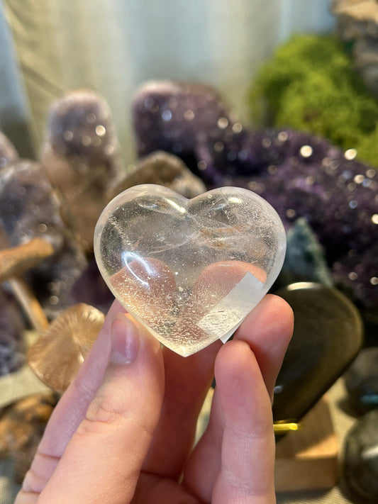 Clear Quartz Heart 15b