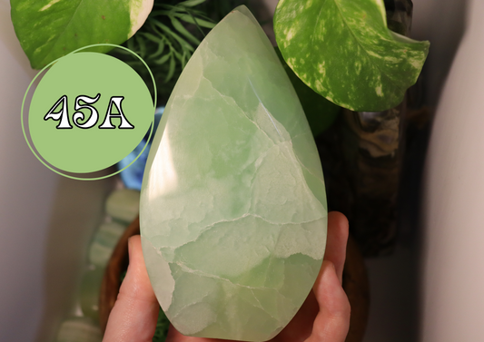 Pistachio Calcite Flame
