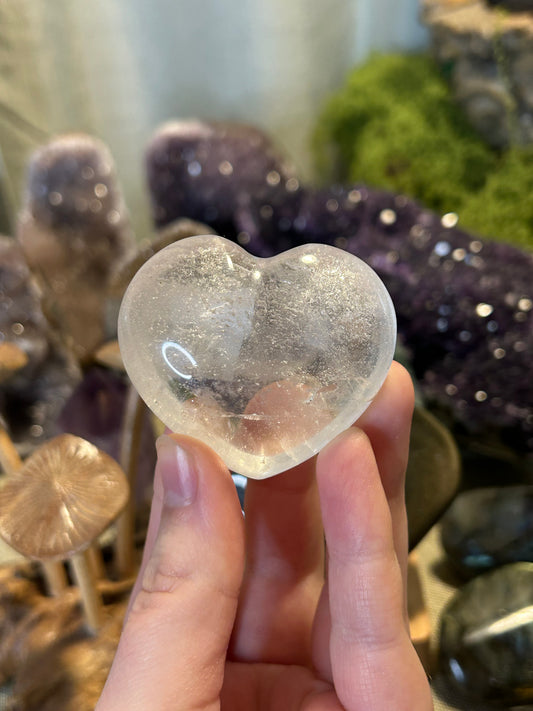 Clear Quartz Heart 15a