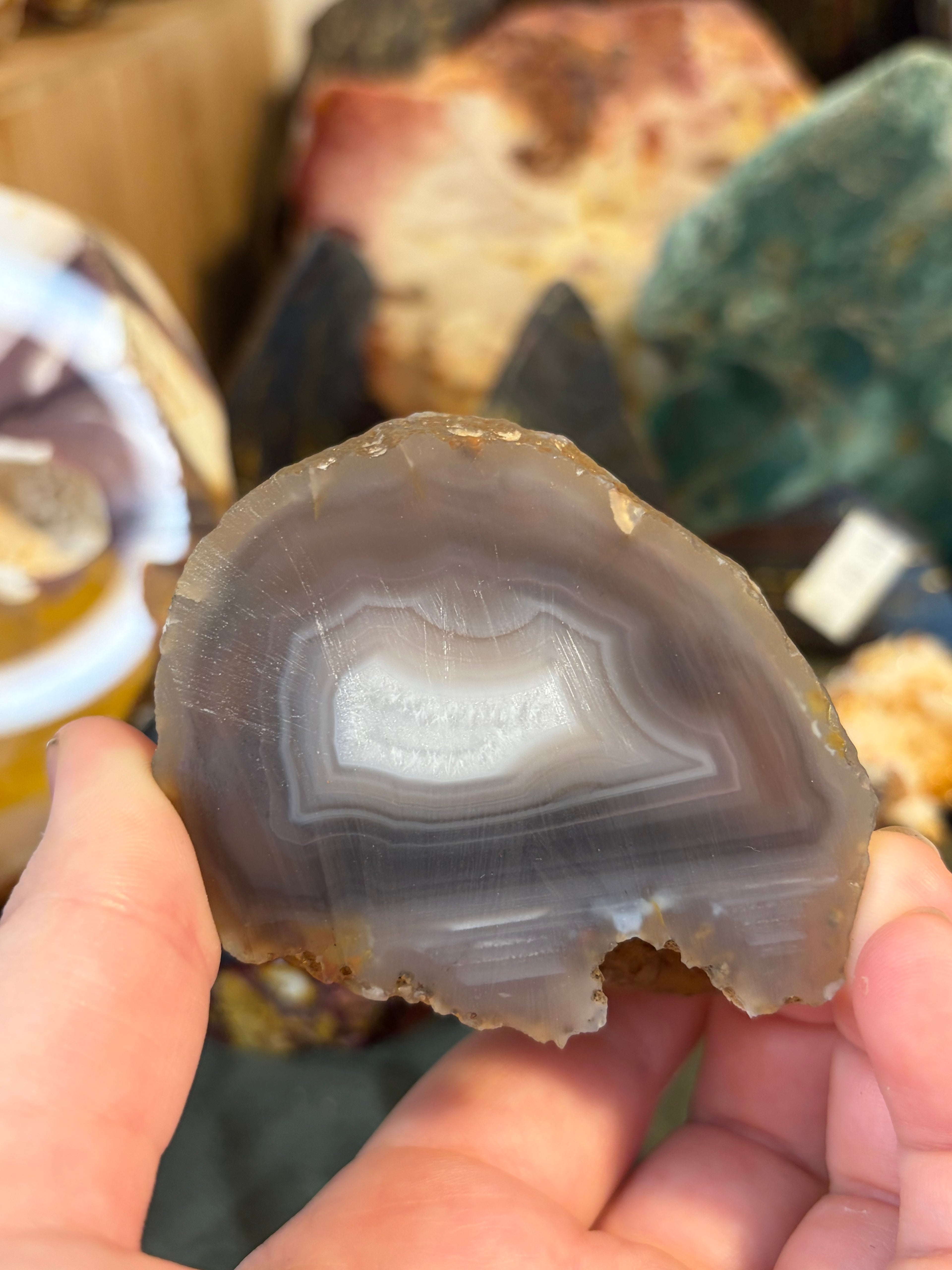 Unpolished Laguna Agate Geode 1