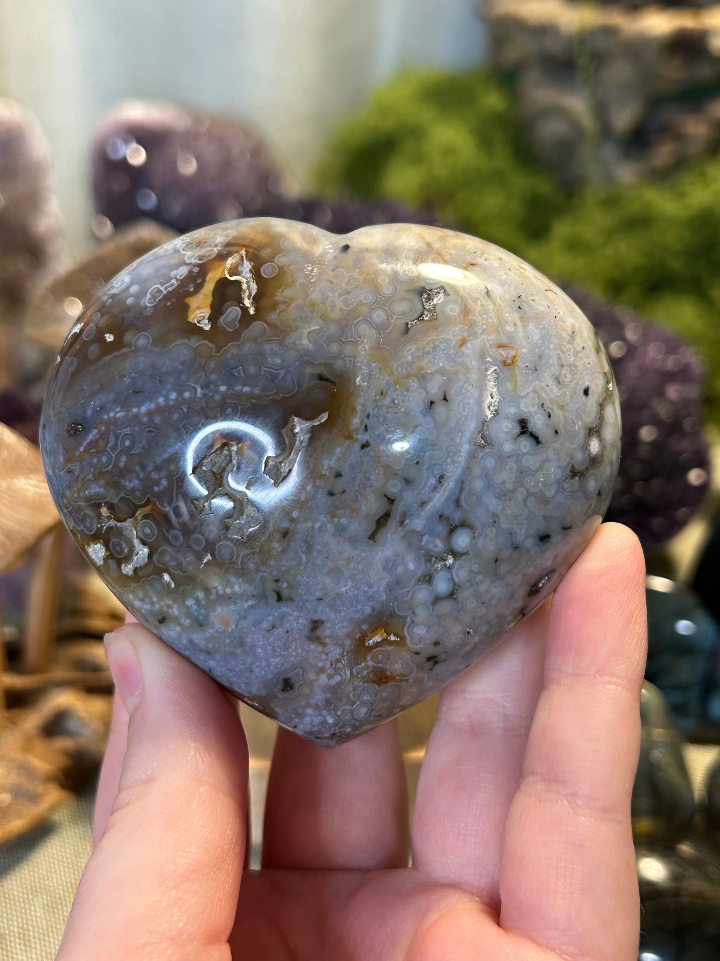 Ocean Jasper Heart