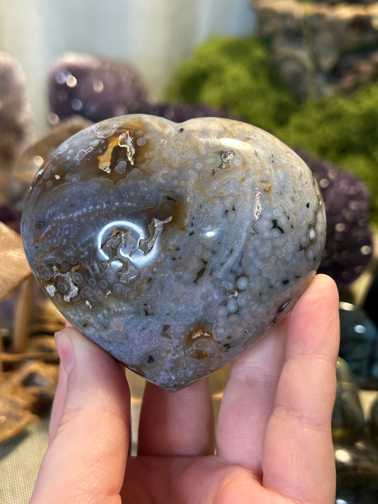 Ocean Jasper Heart