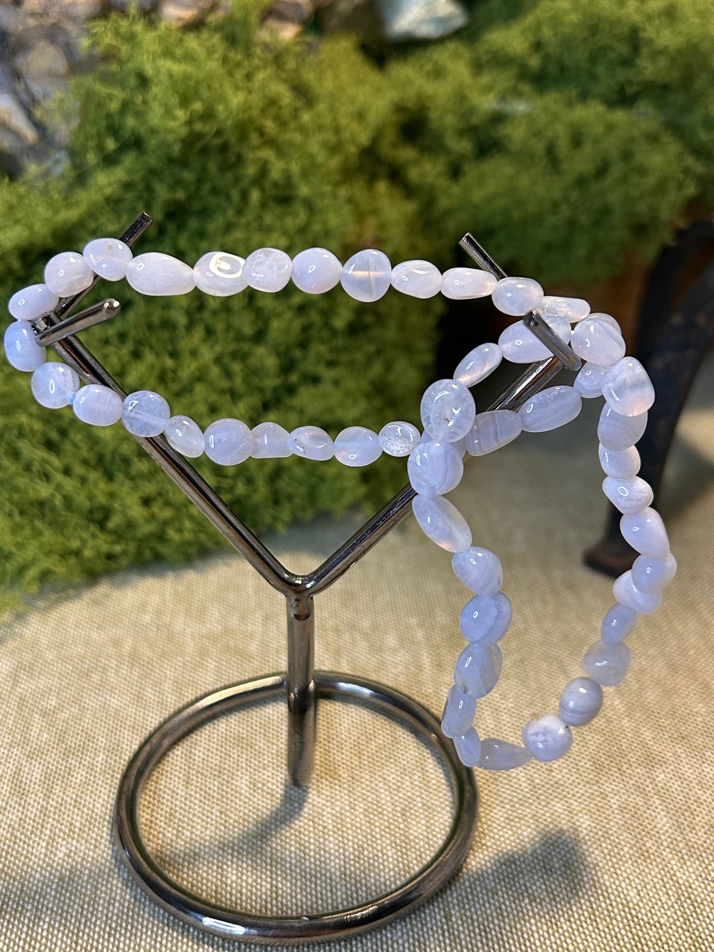 Blue Lace Agate Tumble Bracelet