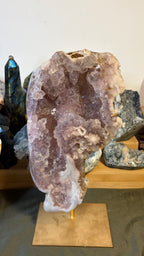Pink Amethyst On Stand #1