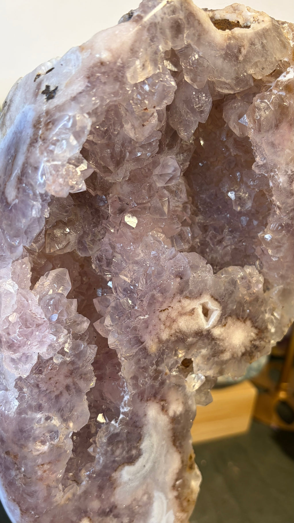 Pink Amethyst On Stand #1