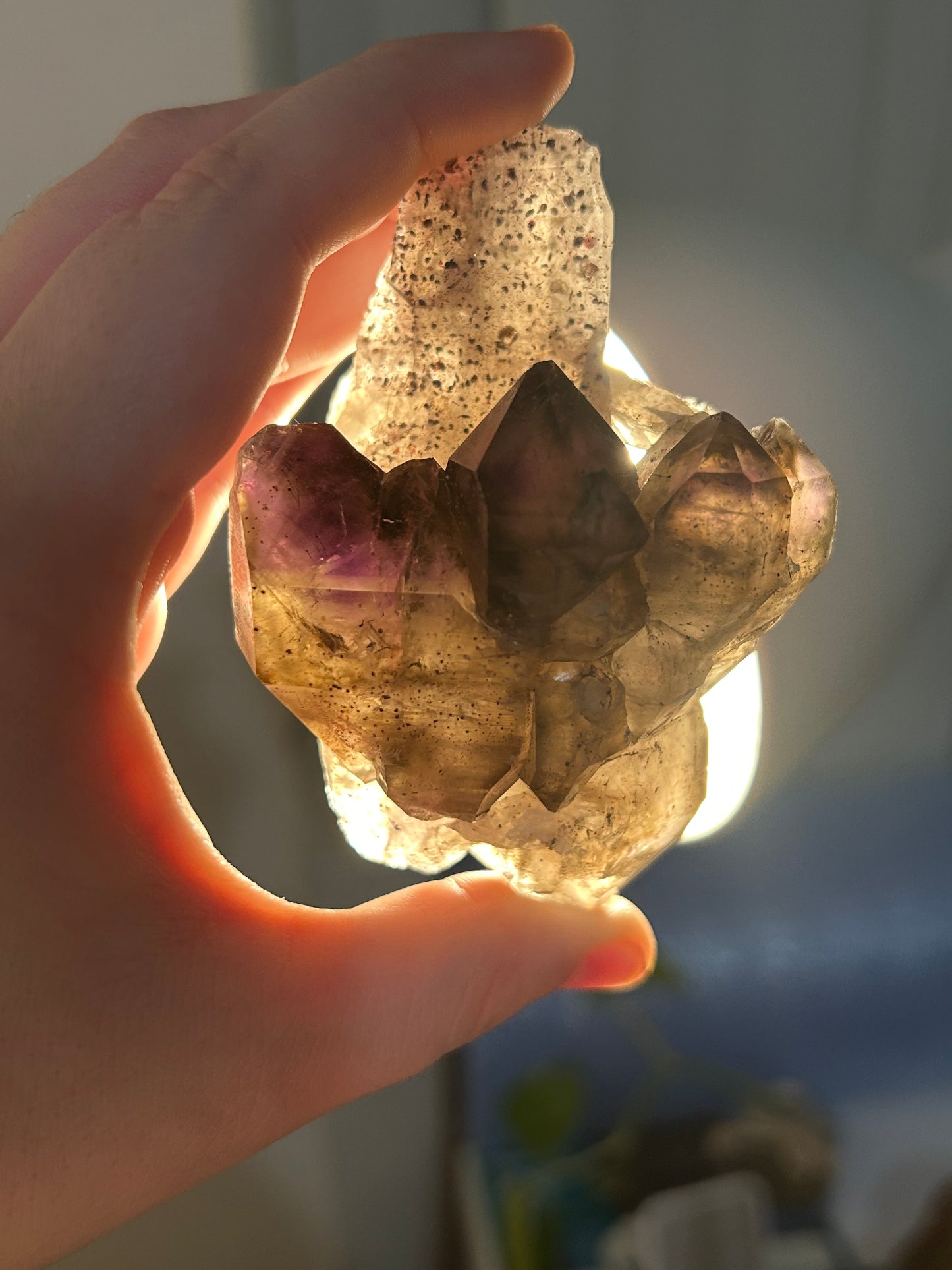 Elestial Smoky Amethyst