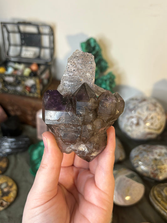Elestial Smoky Amethyst
