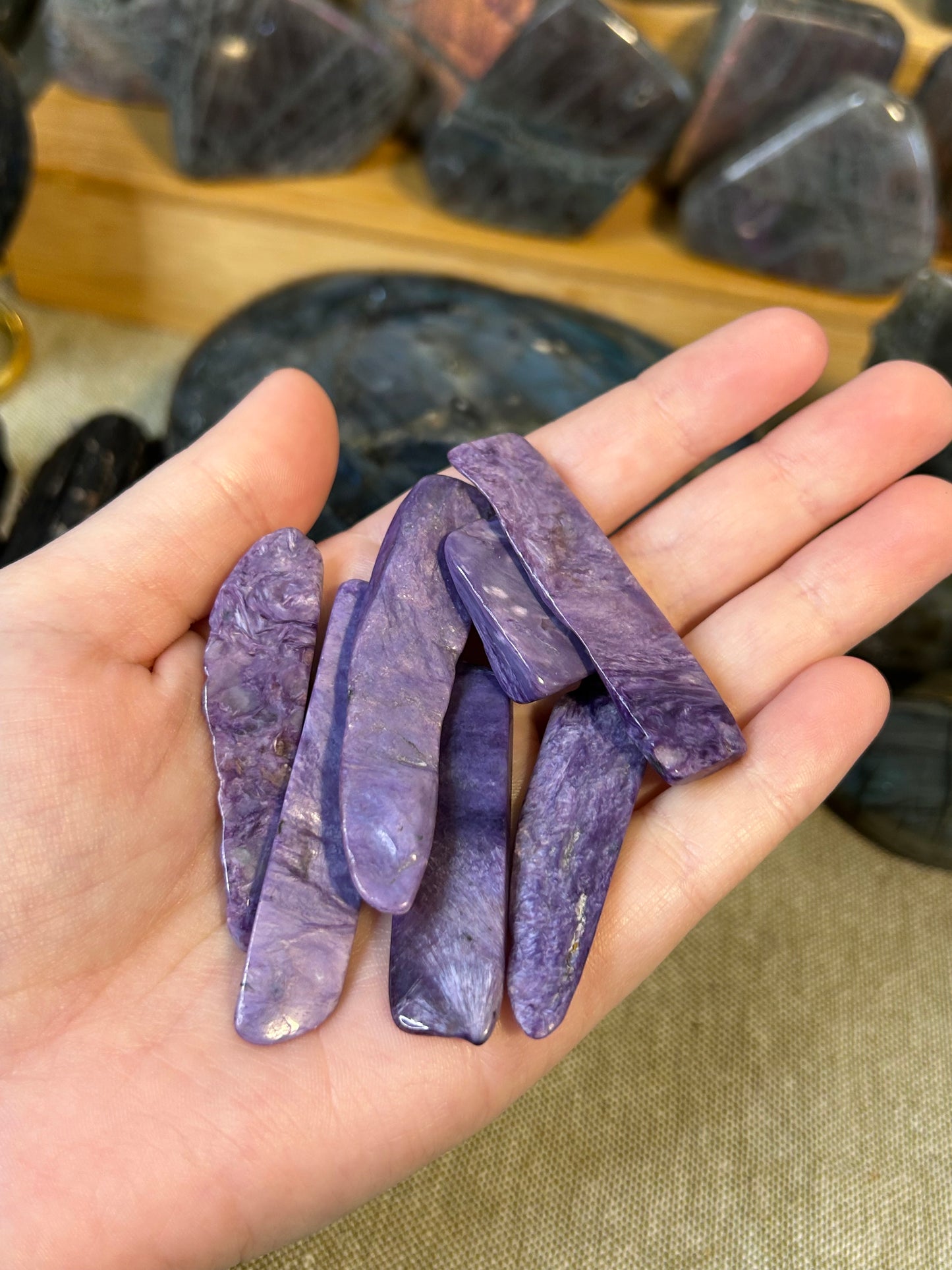 High Grade Charoite Shards