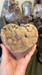 Pink Amethyst Heart #2