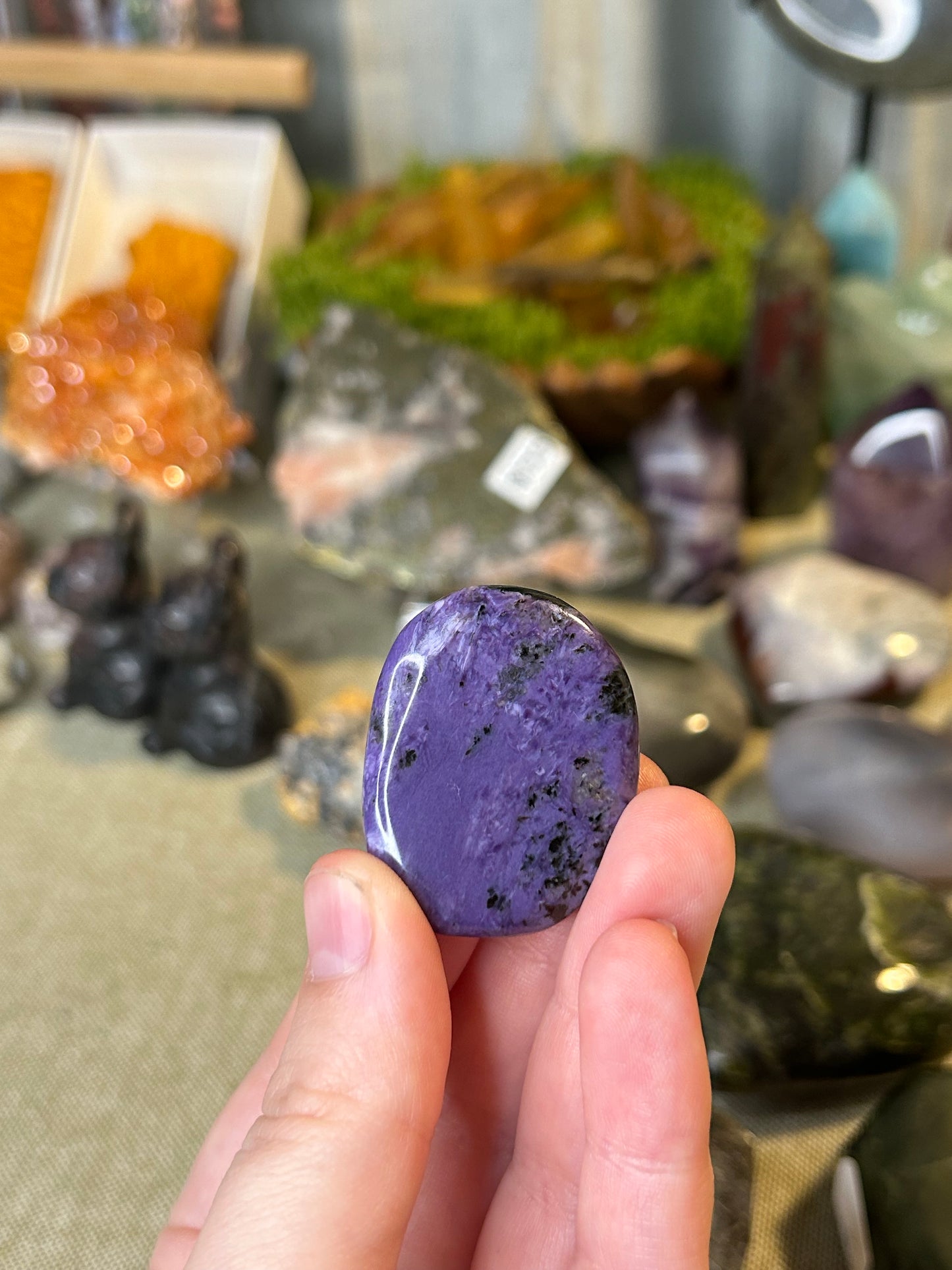 Charoite Palm 3 (AAA Grade)