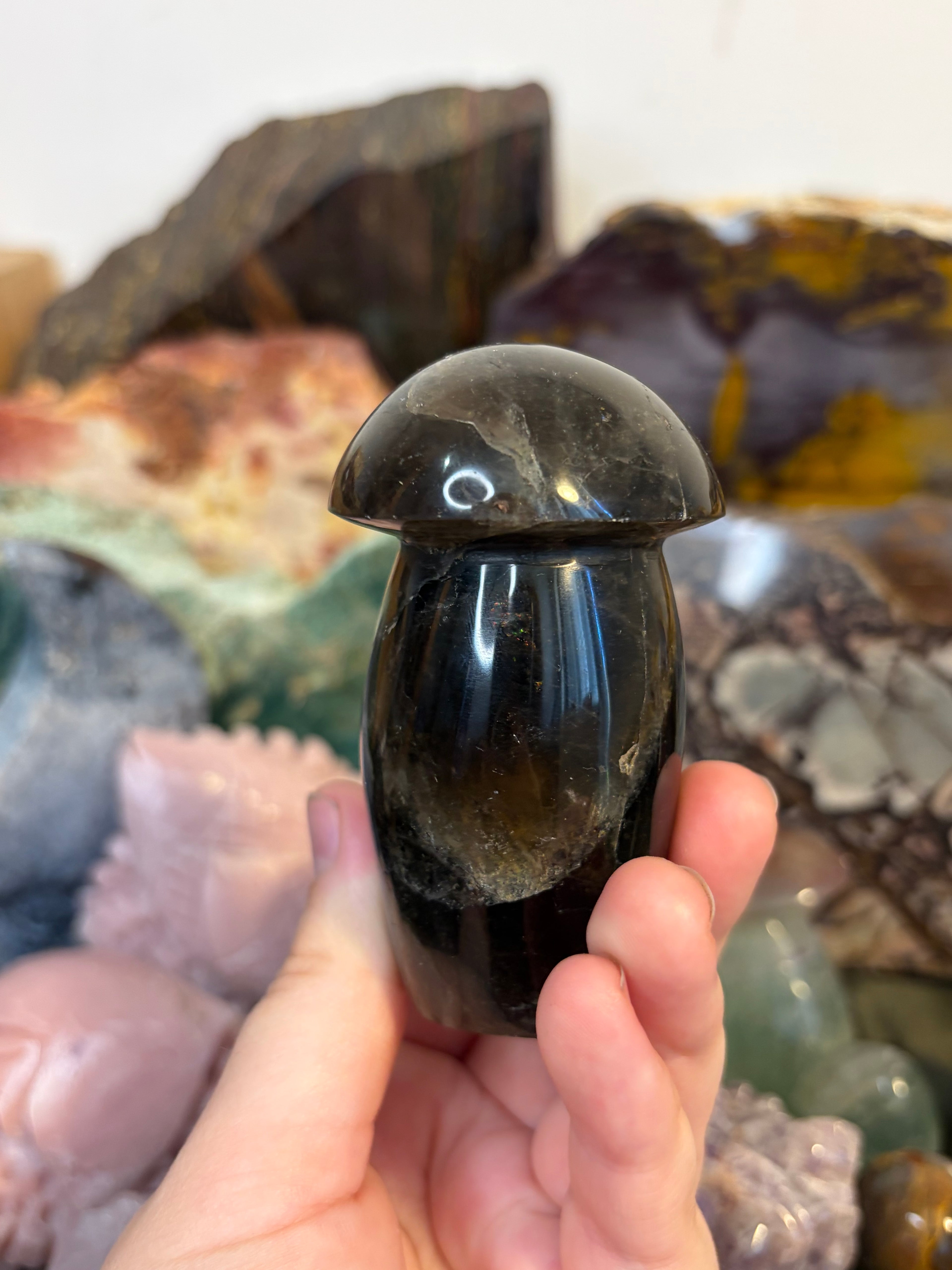 Smoky Quartz Mushroom