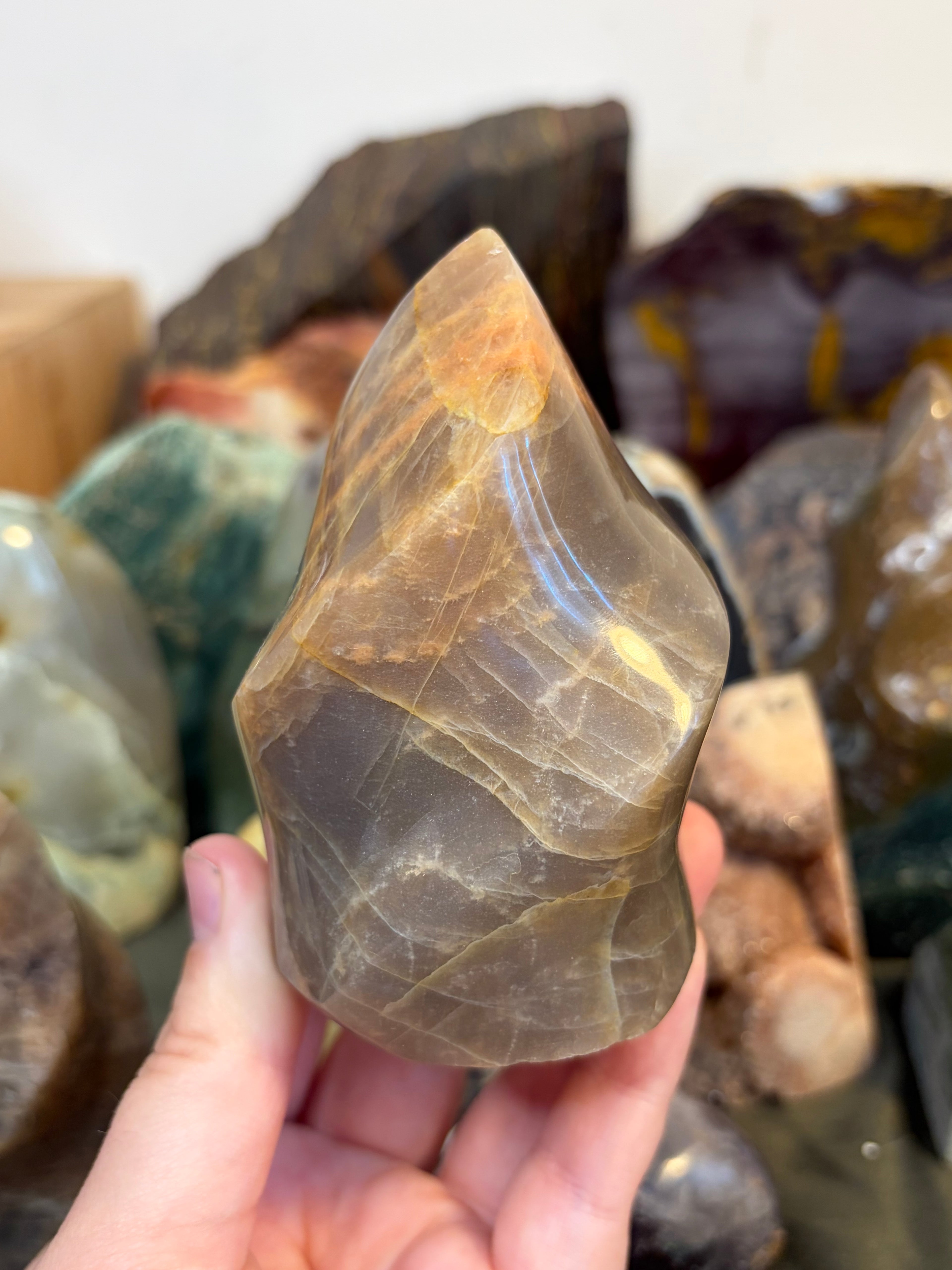 Peach Moonstone Flame 1