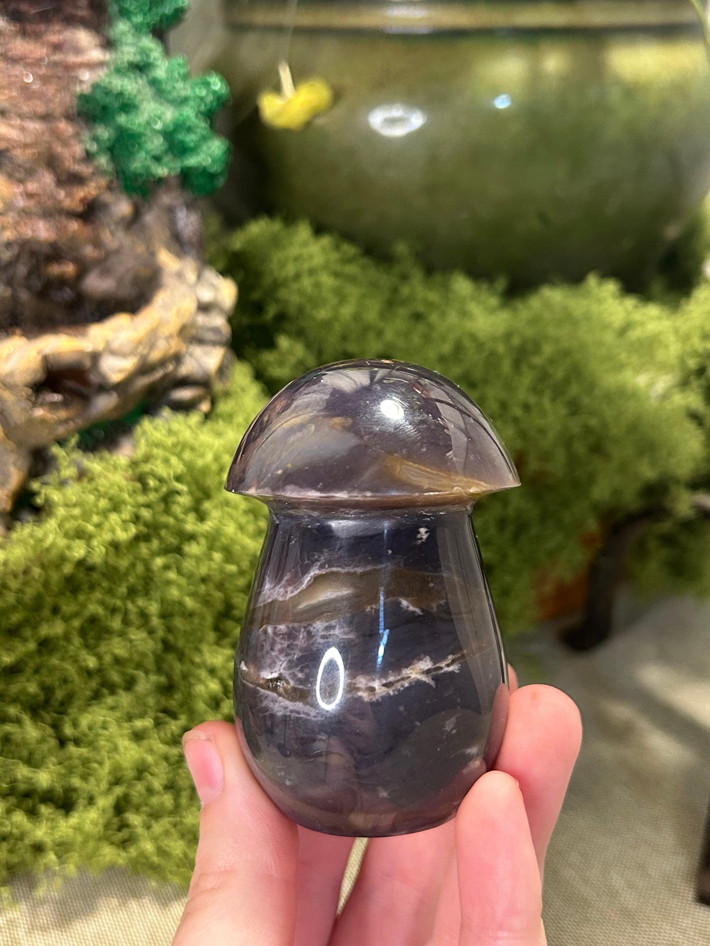 Purple Chalcedony Mushroom