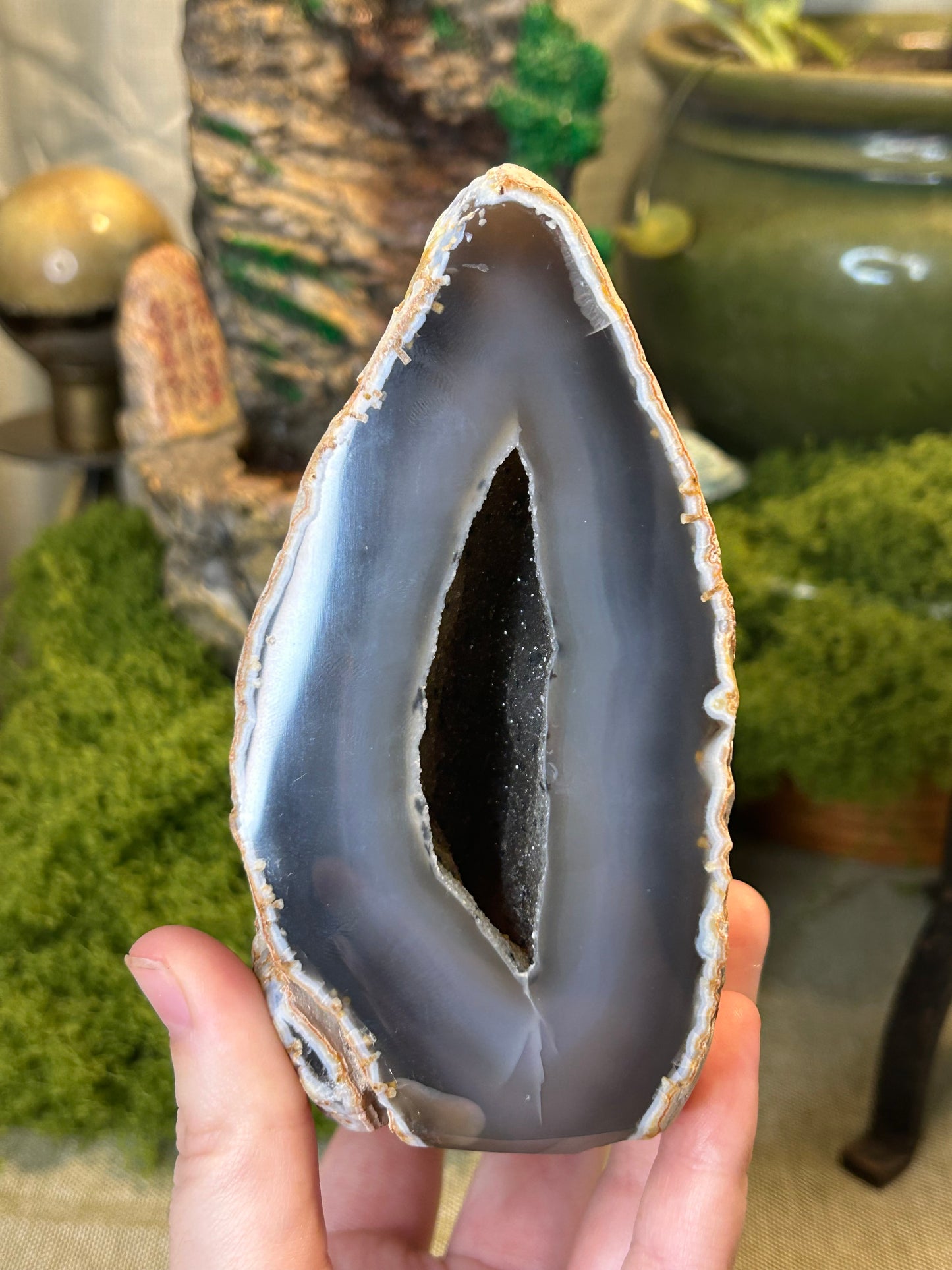 Druzy Agate Cut Base A