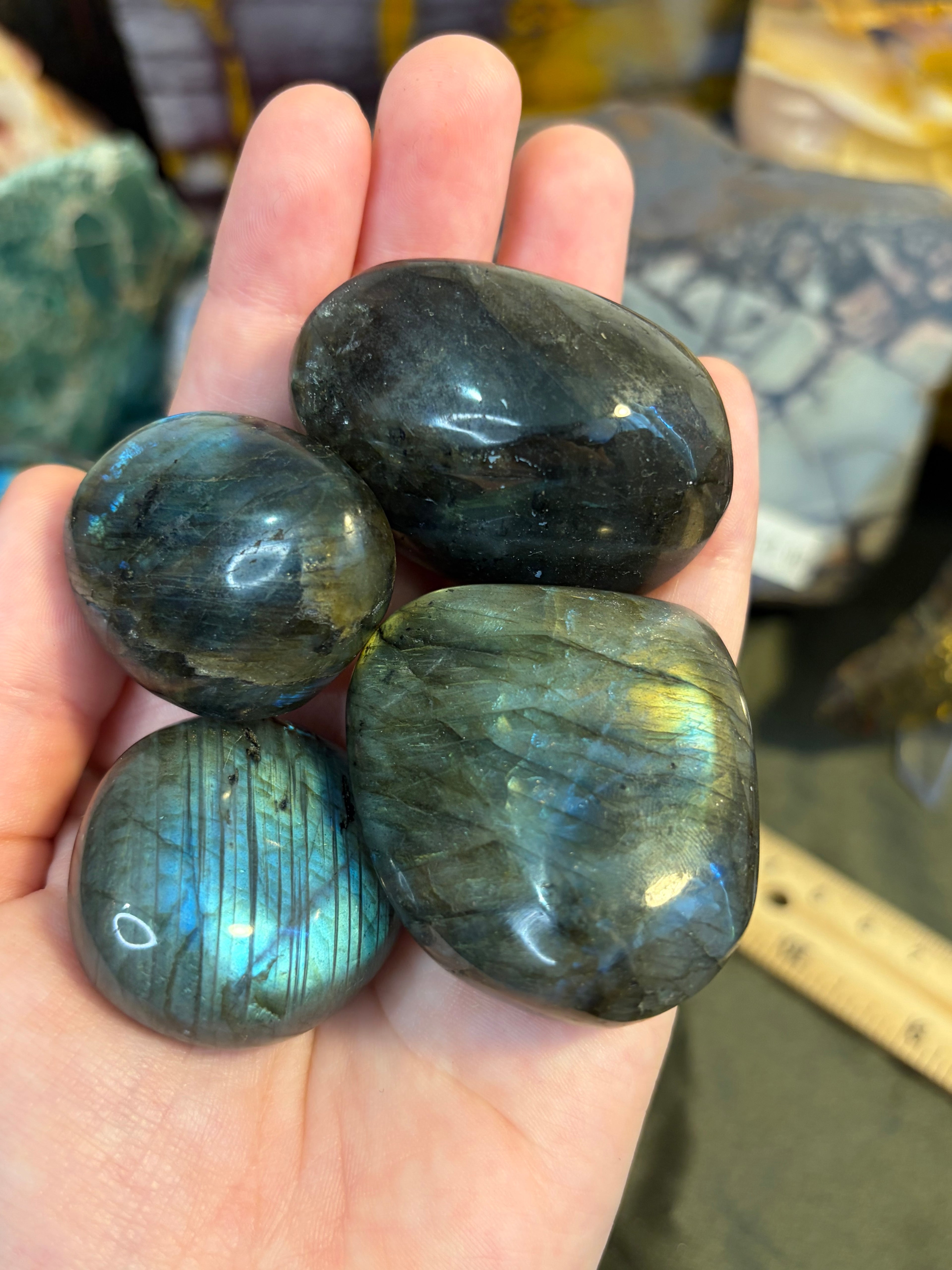 Labradorite Palm Stones