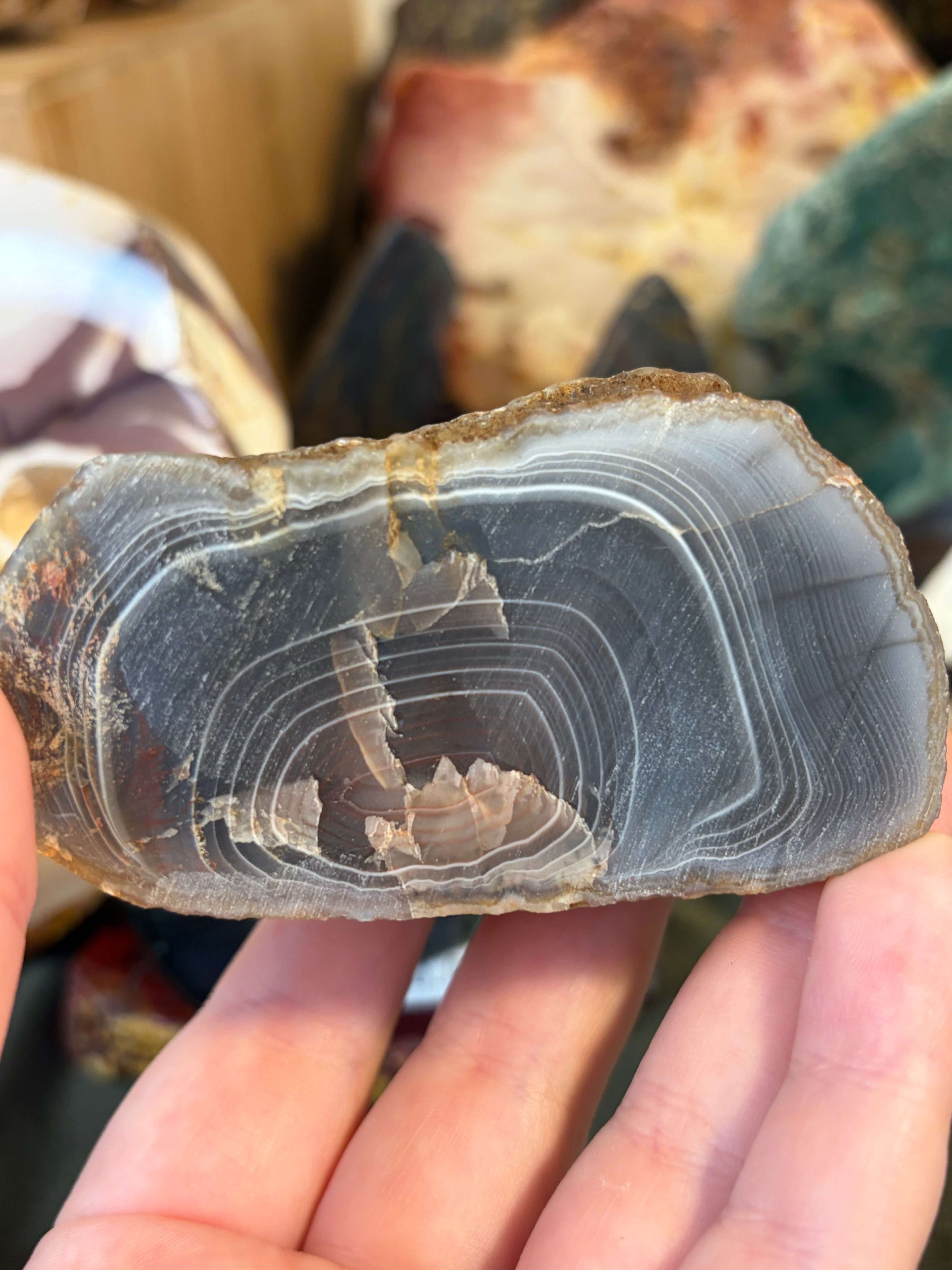 Unpolished Laguna Agate Geode 2