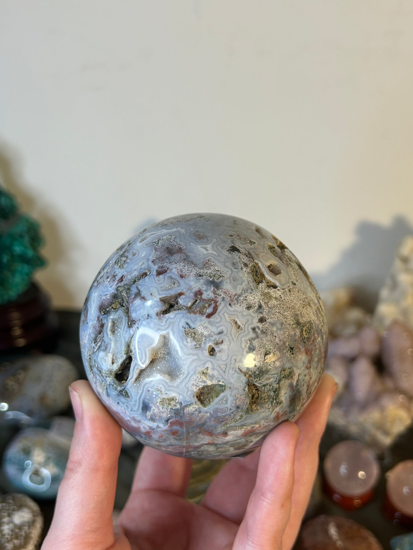 Big Cosmic Jasper Sphere