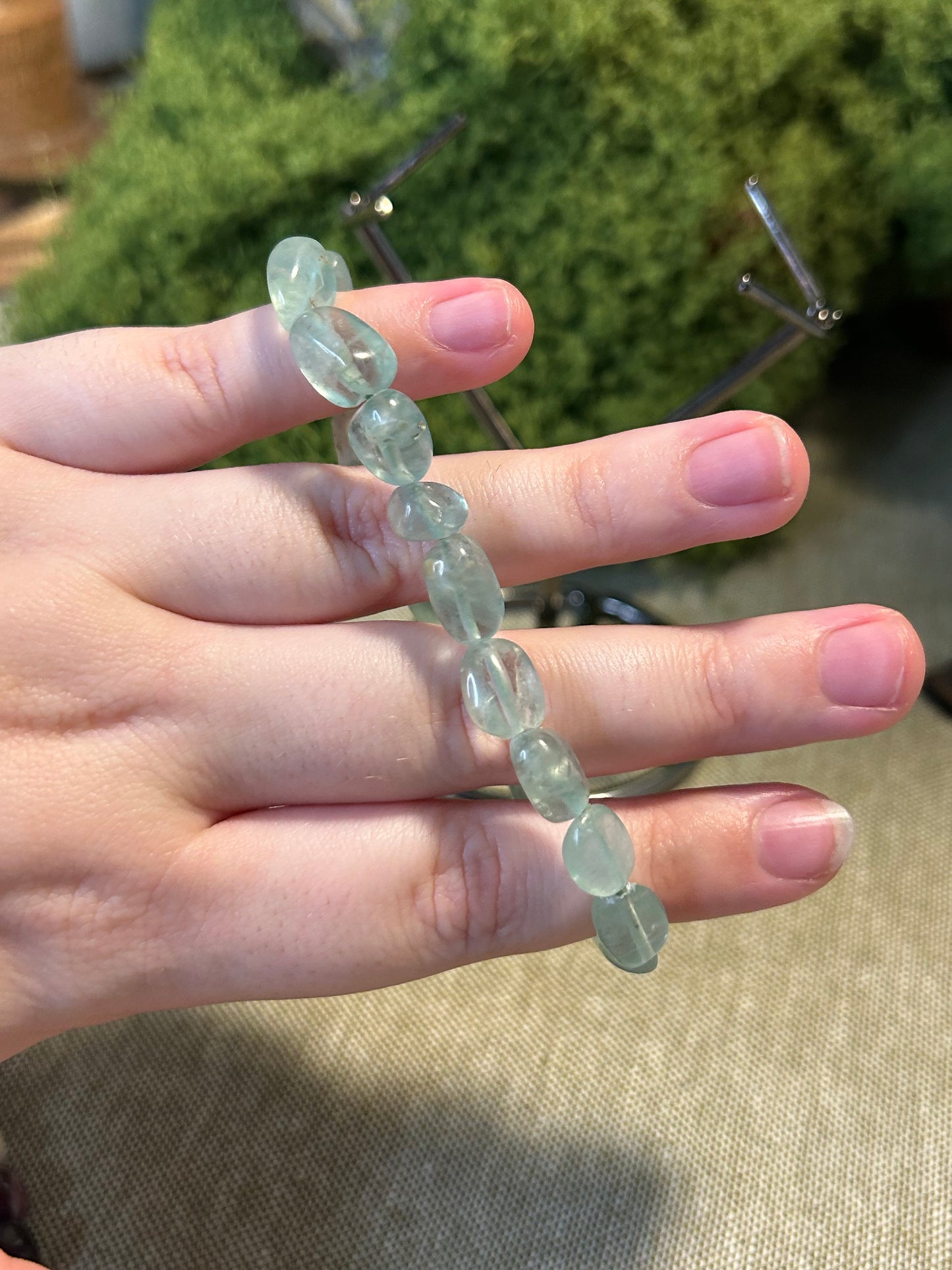 Green Fluorite Tumble Bracelet