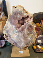 Pink Amethyst Slab On Stand #2