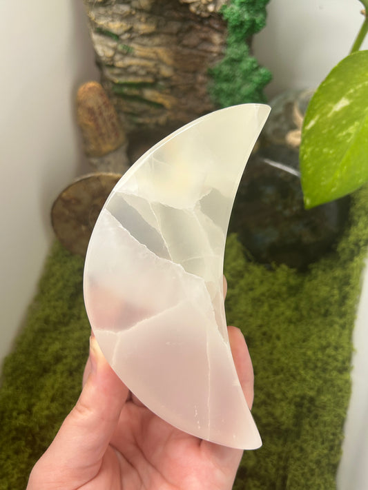 White Calcite Moon 1