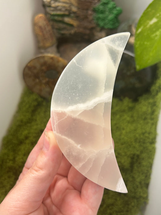 White Calcite Moon 2