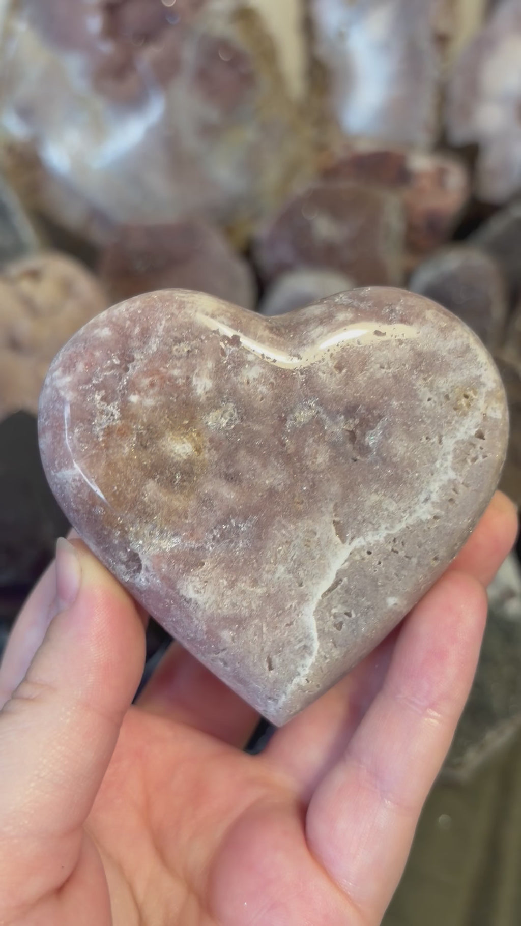 Pink Amethyst Heart #1
