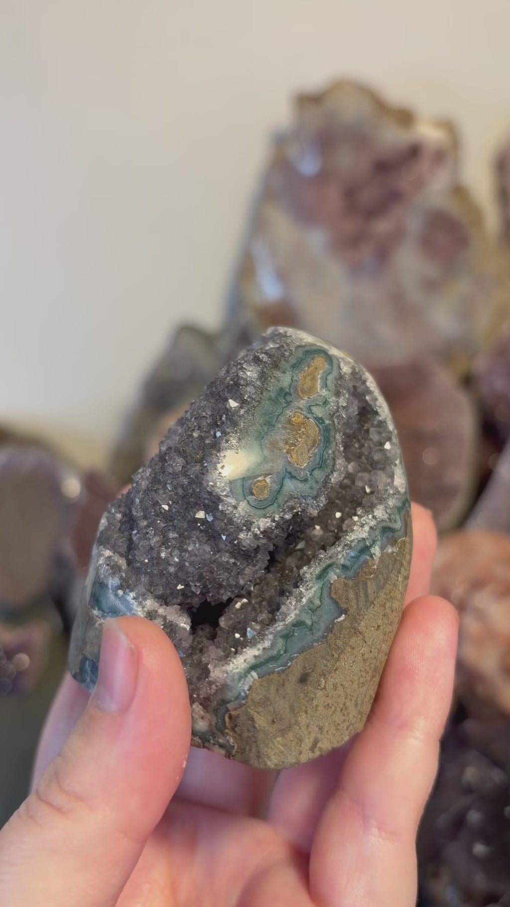 Rainbow Amethyst Cutbase #7