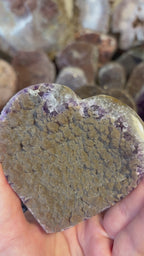 Rainbow Amethyst Heart #2