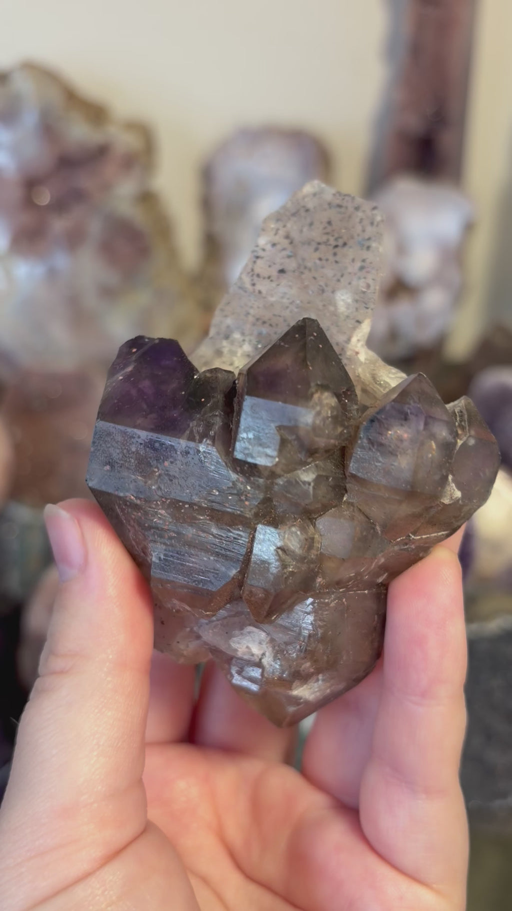 Elestial Amethyst w/ Lepidochrosite (one off piece)